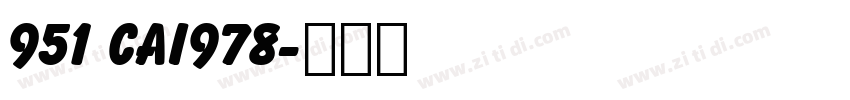 951 CAI978字体转换